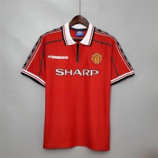 Manchester United 98/99 Home Red Soccer Jersey